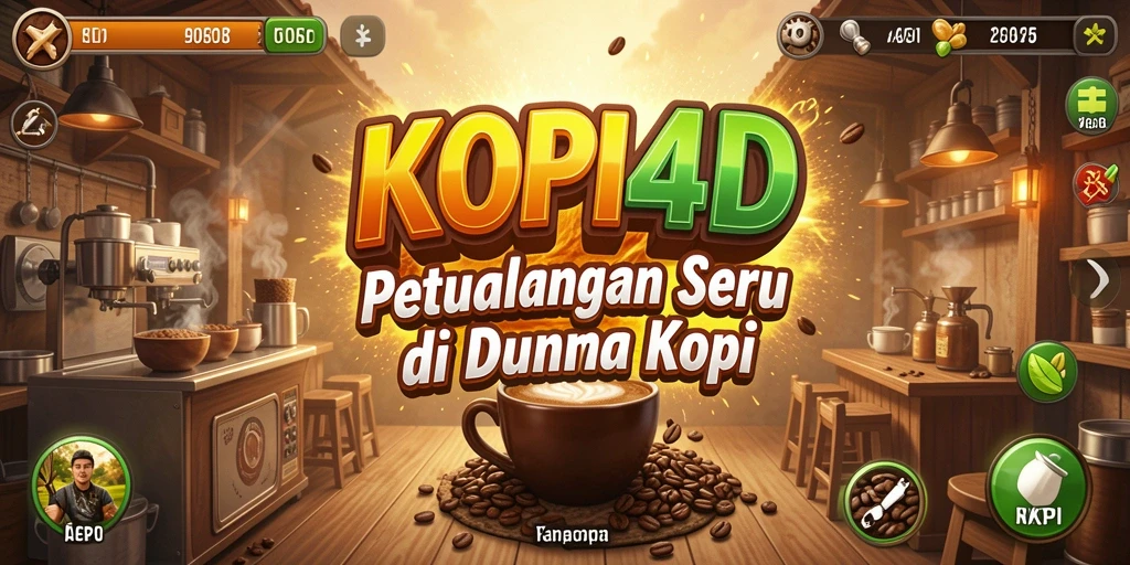 Gameplay seru dalam dunia petualangan kopi yang menyenangkan.