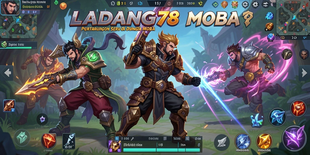 Gameplay mendebarkan dalam pertempuran tim di LADANG78.