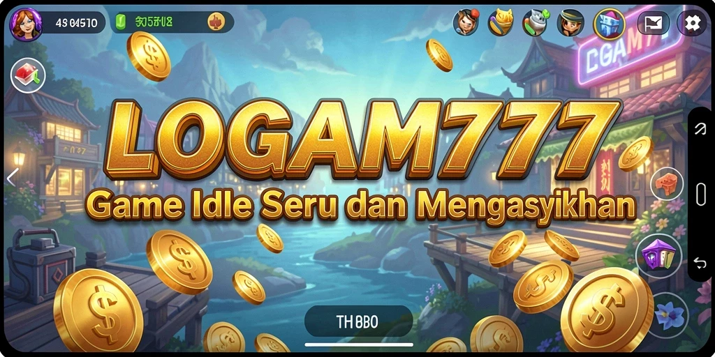 Gameplay LOGAM777 yang seru dengan mekanisme Idle yang menarik.