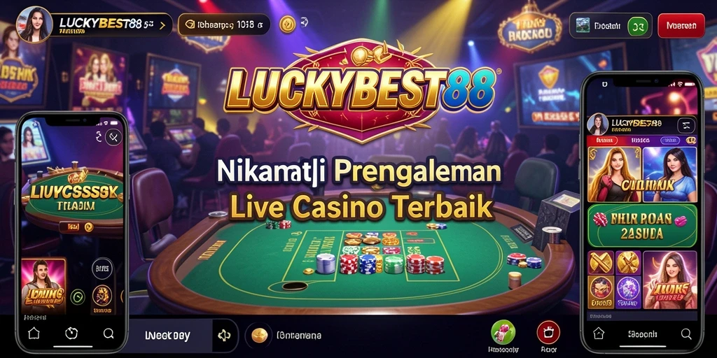 Tampilan menarik dari gameplay Live Casino di LUCKYBEST88.