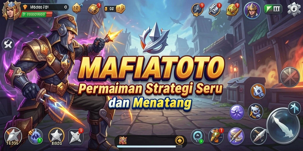 Screenshot MAFIATOTO menampilkan antarmuka gameplay SLG yang menarik.