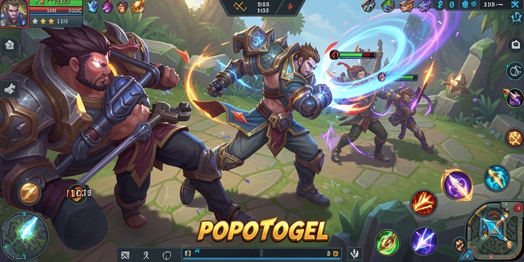 Tampilan seru dari gameplay <strong>POPOTOGEL</strong> di arena pertarungan.