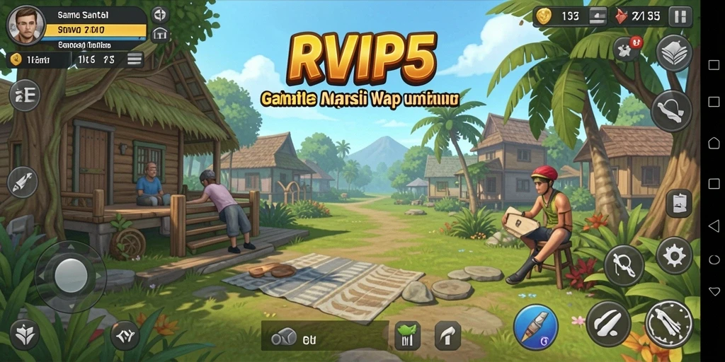 Tampilan gameplay RVIP5 yang mengasyikkan dan penuh warna.