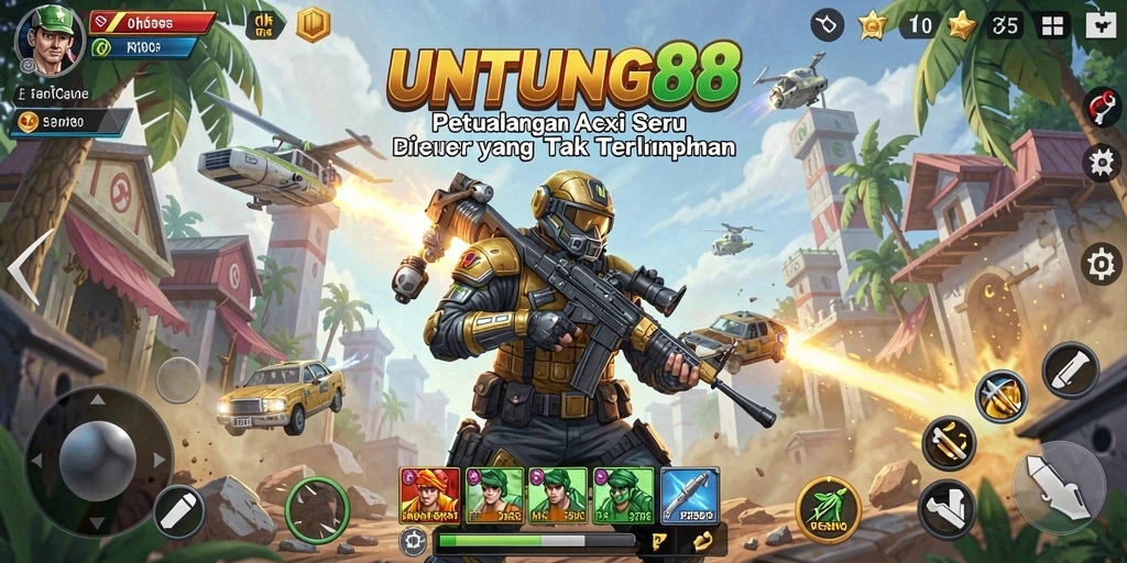 Tampilan aksi mendebarkan dalam gameplay UNTUNG88 yang menonjol.
